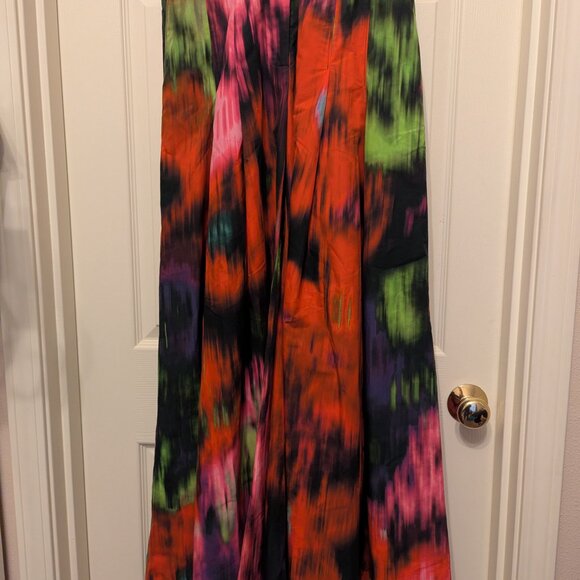 Carolina Herrera Wide Leg Pleated Palazzo Pant - Picture 5 of 6